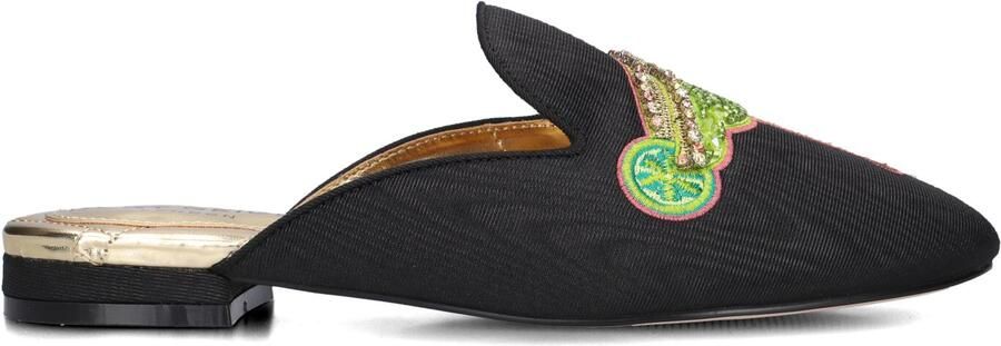 KURT GEIGER LONDON Zwarte Slippers Embroidedered Slipper - Foto 3