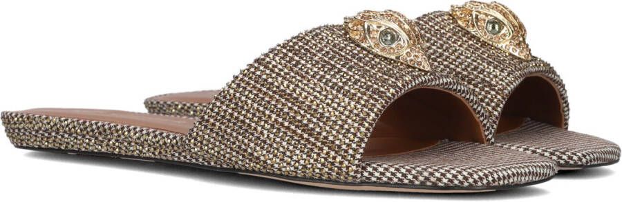 KURT GEIGER LONDON Slippers Dames Kensington Flat Maat: 42 Materiaal: Textiel Kleur: Beige