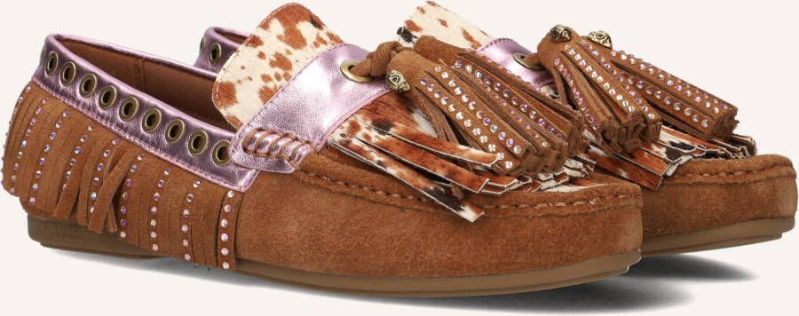 Kurt Geiger London Tassel Fringe Mocassins Dames Instappers Bruin