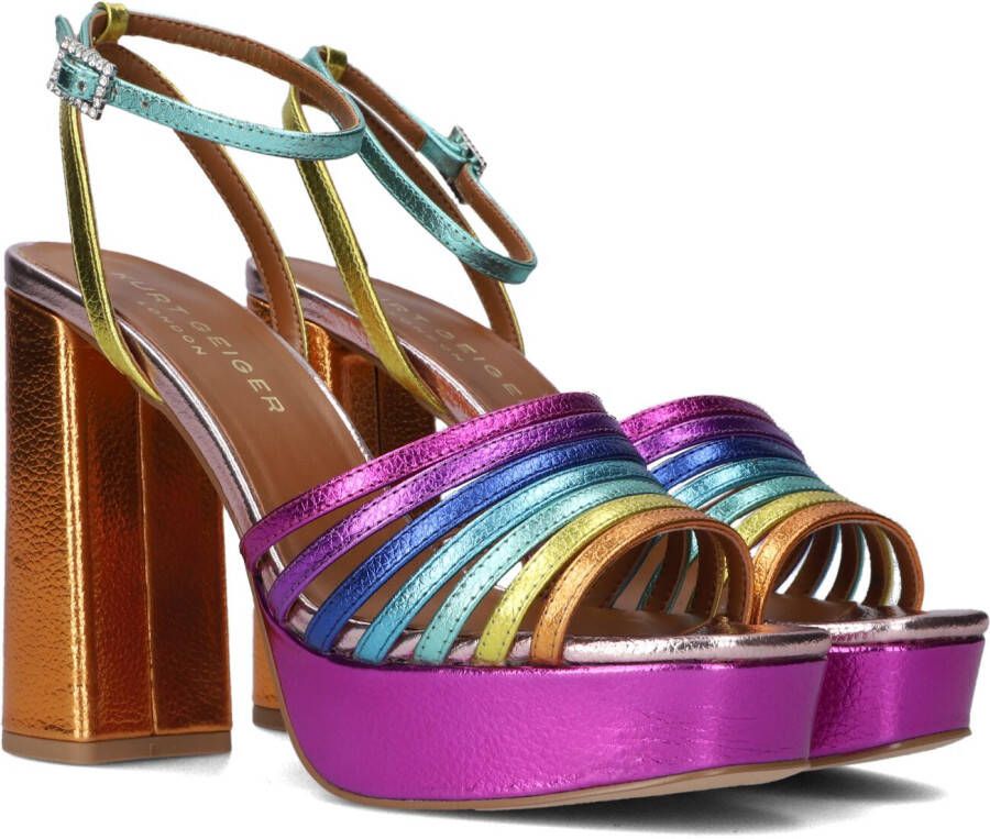KURT GEIGER LONDON Sandalen Dames Pierra Platform Maat: 40 Materiaal: Leer Kleur: Multi
