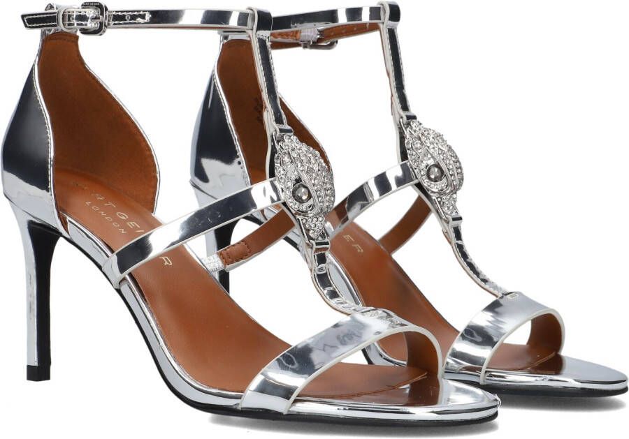 KURT GEIGER LONDON Sandalen Dames Hampton Sandal Maat: 39 Materiaal: Leer Kleur: Zilver