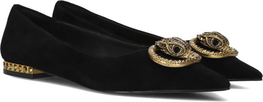 Kurt Geiger Zwarte Chelsea Point Flat Ballerina's Black Dames