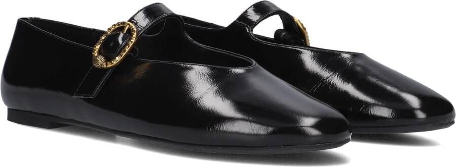 Kurt Geiger Mayfair Ballet Zwarte Leren Ballerinas Black Dames
