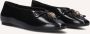 KURT GEIGER LONDON Zwarte Ballerina's Sloane Eagle Ballerina - Thumbnail 1