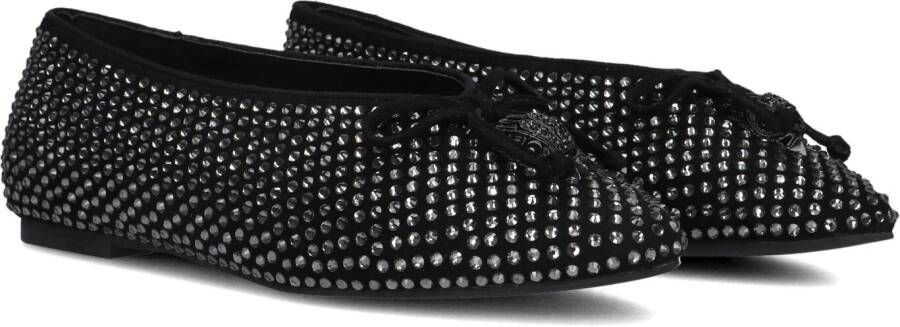 KURT GEIGER LONDON Zwarte Ballerina's Sloane Eagle Ballerina