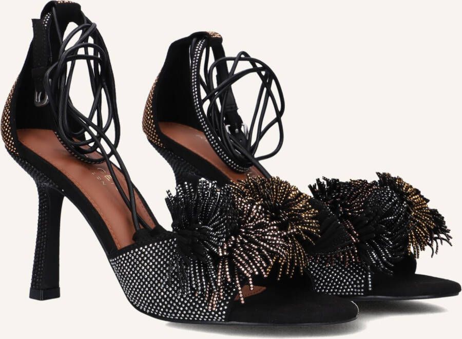 Kurt Geiger London Pom Ankle Tie Sandalen Dames Zwart