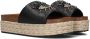 KURT GEIGER LONDON Slippers Dames Kensington Eye Flatform Maat: 41 Materiaal: Leer Kleur: Zwart - Thumbnail 1