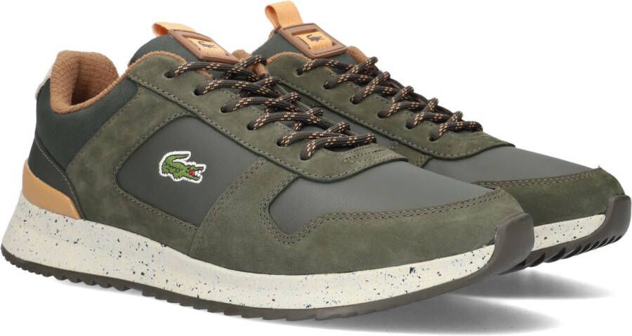 Lacoste De Coste Jogger 2.0 grn UIT WHT 744Sma00401X3 leer Groen Heren