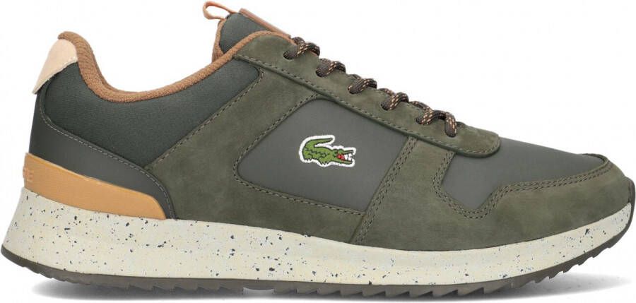 Lacoste De Coste Jogger 2.0 grn UIT WHT 744Sma00401X3 leer Groen Heren
