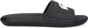 Lacoste Croco Slide 119 Croco Slide 119 badslippers zwart wit