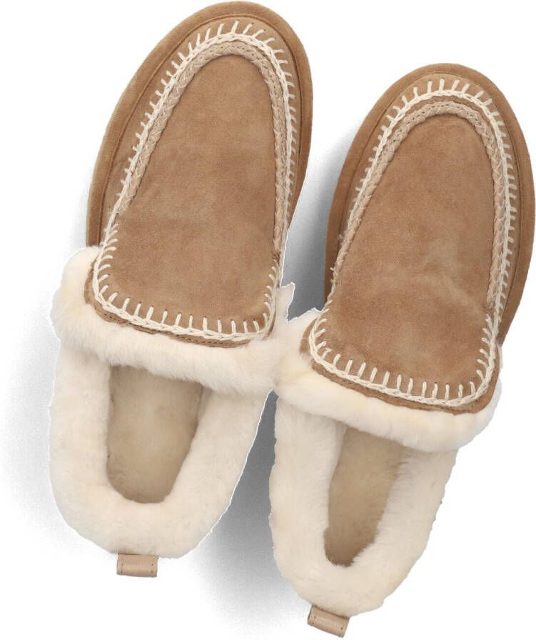 LAIDBACKLONDON Instappers Dames Jude Slipper Crochet Maat: 42 Materiaal: Suède Kleur: Cognac