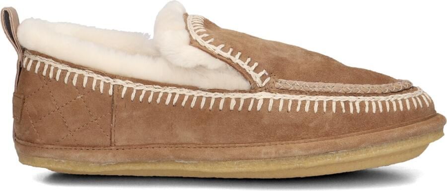 LAIDBACKLONDON Instappers Dames Jude Slipper Crochet Maat: 40 Materiaal: Suède Kleur: Cognac - Foto 3