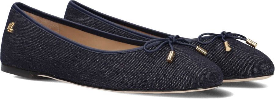 LAUREN RALPH LAUREN Ballerina Dames Jayna Flats Ballet Maat: 39 Materiaal: Textiel Kleur: Blauw
