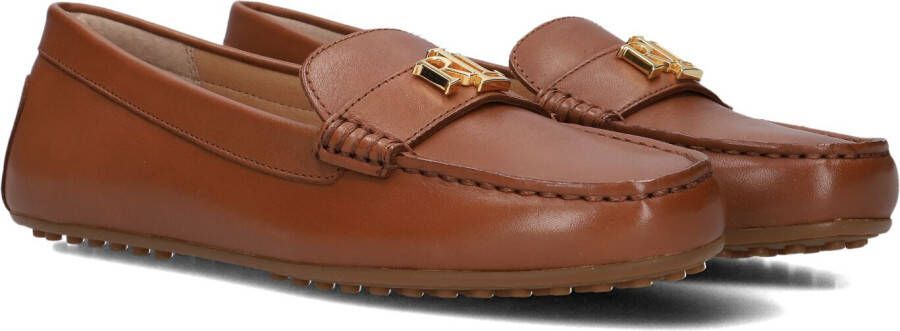 LAUREN RALPH LAUREN Mocassins Dames Barnsbury Flats Driver Maat: 40 Materiaal: Leer Kleur: Bruin