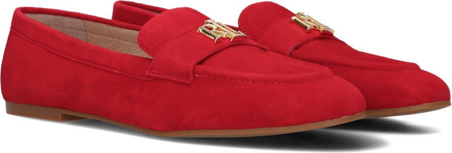LAUREN RALPH LAUREN Loafers Dames Averi Iii Flats Loafer Maat: 38 Materiaal: Suède Kleur: Rood