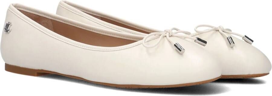 LAUREN RALPH LAUREN Ballerina Dames Jayna Flats Ballet Maat: 37 Materiaal: Leer Kleur: Wit