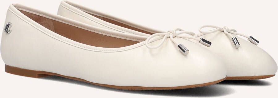 LAUREN RALPH LAUREN Ballerina Dames Jayna Flats Ballet Maat: 38 Materiaal: Leer Kleur: Wit