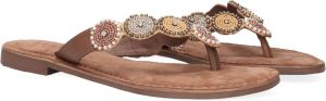 Lazamani Teenslipper Steentjes Bruin