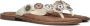 Lazamani Luna Leren Dames Slippers Off-White - Thumbnail 1