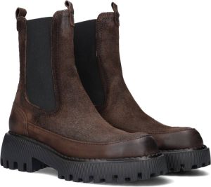 Bruin Tinten 74.471 Enkellaarsjes Enkelboots Dames Bruin