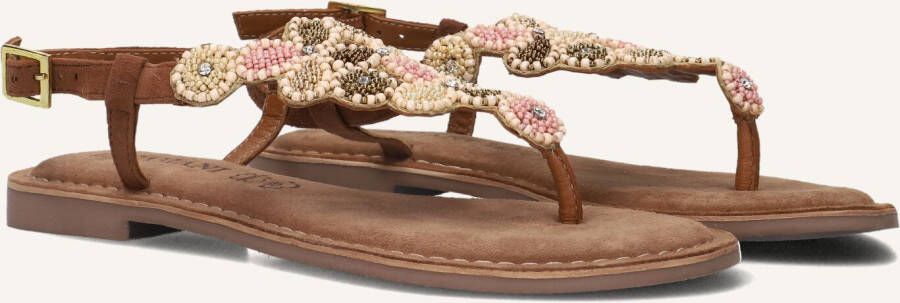 Lazamani Maritza Dames Sandalen Leer Tan