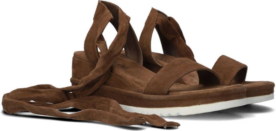 Lazamani 75.840 Sandalen Met Sleehak Dames Bruin - Schoenen.nl