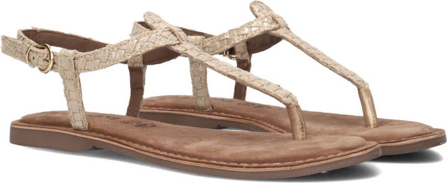 Lazamani Gouden Glitter Sandalen Yellow Dames