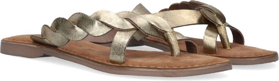 Lazamani 75.283 Slippers Dames Goud - Schoenen.nl