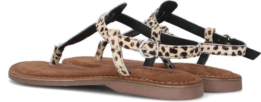 Lazamani 75.611 leren sandalen met panterprint - Foto 5