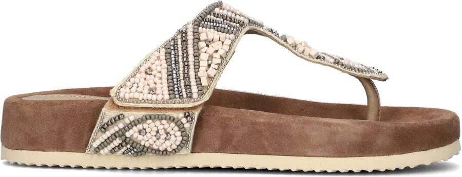 Lazamani Comfortabele Beige Slipper met Decoratieve Teen - Foto 5