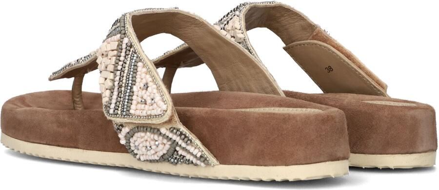 Lazamani Comfortabele Beige Slipper met Decoratieve Teen - Foto 3