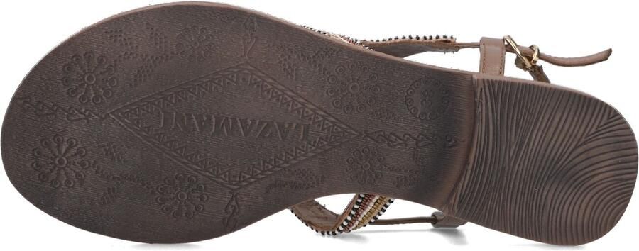 Lazamani Taupe Kralen Sandalen Multicolor Dames - Foto 3