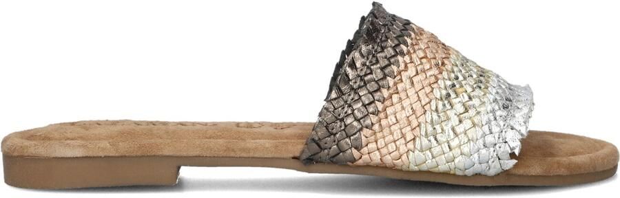Lazamani Metallic Leren Slippers 33.484 Multicolor Dames - Foto 4