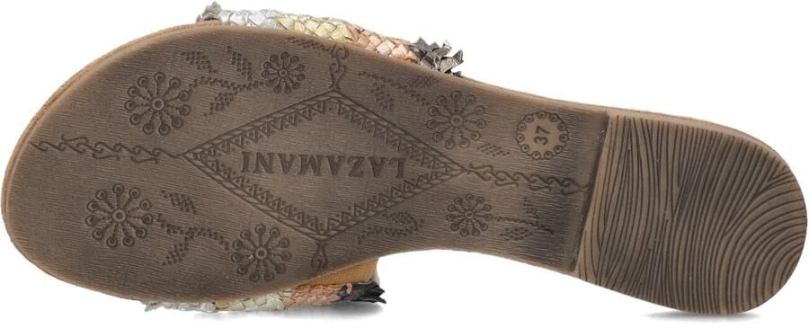 Lazamani Metallic Leren Slippers 33.484 Multicolor Dames - Foto 2