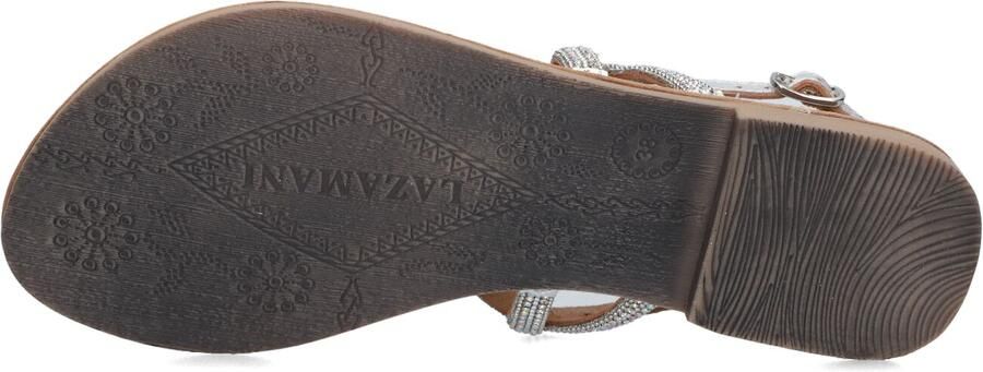 Lazamani Zilveren Sandaal met Strass en Kralen Gray Dames - Foto 4