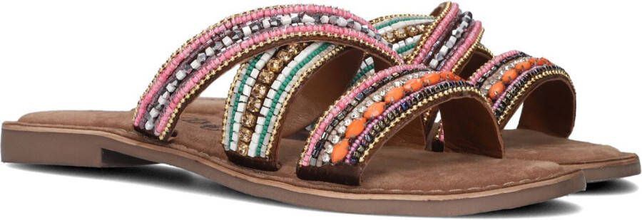 Lazamani Kleurrijke Handgemaakte Zomer Slippers Multicolor Dames