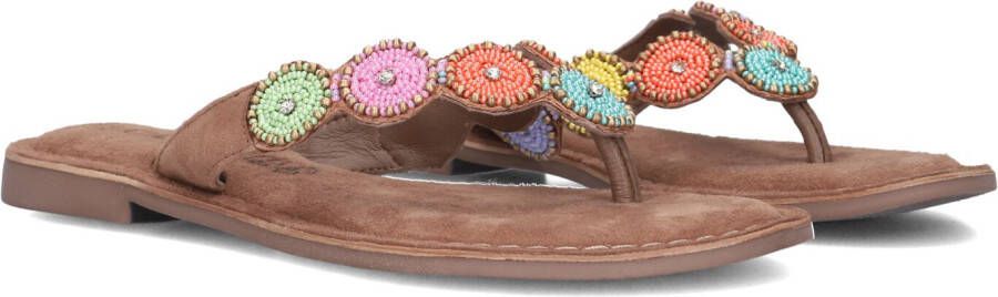 Lazamani Kleurrijke Suède Slippers Multicolor Dames