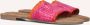 Lazamani Stijlvolle Leren Slippers Pink Dames - Thumbnail 1