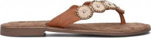 Lazamani Slippers 75.453 Pearl Beige Leer LA75453pearl