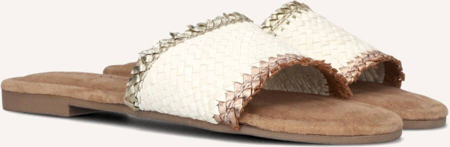 Lazamani Stijlvolle Leren Slippers met Gevlochten Band