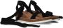 Lazamani 75.840 Sandalen Met Sleehak Dames Zwart - Thumbnail 1