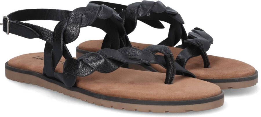 Laza i Nilda Sandalen Leer Black