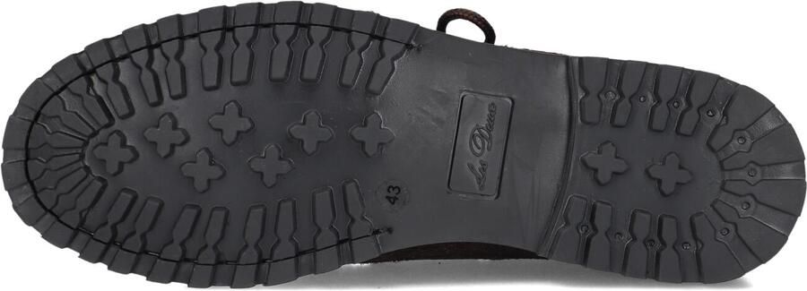 LES DEUX Veterschoenen Heren Hairy Suede Boatshoe Suède Bruin - Foto 5