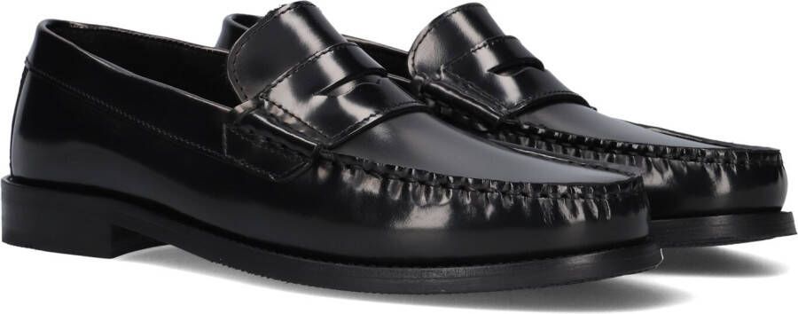 Les Deux Willard Leather Loafer Loafers Heren Instappers Zwart