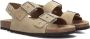 LINA LOCCHI Slippers Dames Sue Bio Sandaal 2 Gesp Maat: 41 Materiaal: Suède Kleur: Beige - Thumbnail 1