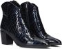 LINA LOCCHI Enkellaarsjes Dames At 152 Maat: 38 Materiaal: Leer Kleur: Blauw - Thumbnail 1
