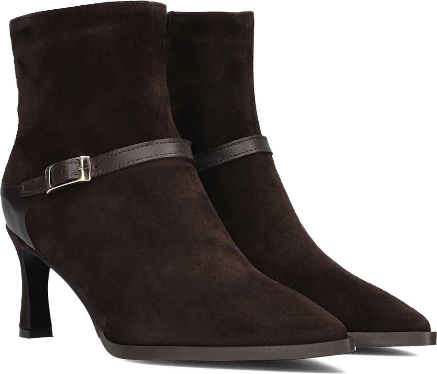 LINA LOCCHI Enkellaarsjes Dames Av 131 Maat: 39 Materiaal: Suède Kleur: Bruin