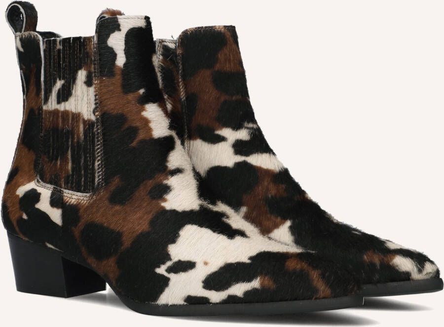 LINA LOCCHI Enkellaarsjes Dames Av 230 Maat: 39 Materiaal: Ponyhair Kleur: Bruin