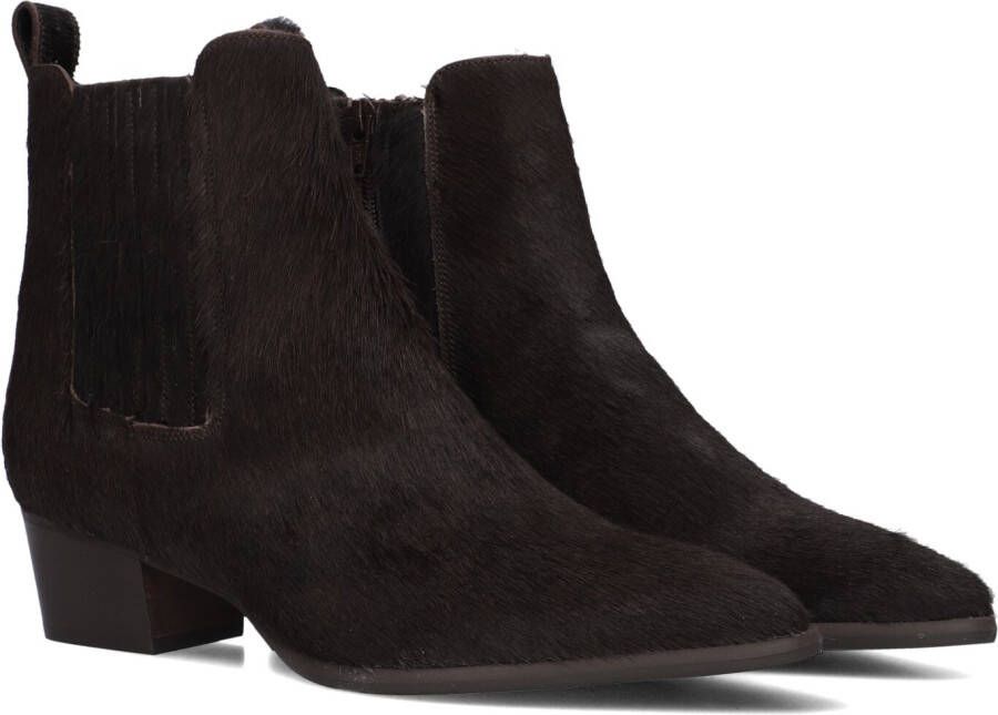 LINA LOCCHI Enkellaarsjes Dames Av 230 Maat: 39 Materiaal: Ponyhair Kleur: Bruin