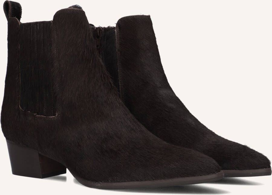 LINA LOCCHI Enkellaarsjes Dames Av 230 Maat: 37 Materiaal: Ponyhair Kleur: Bruin